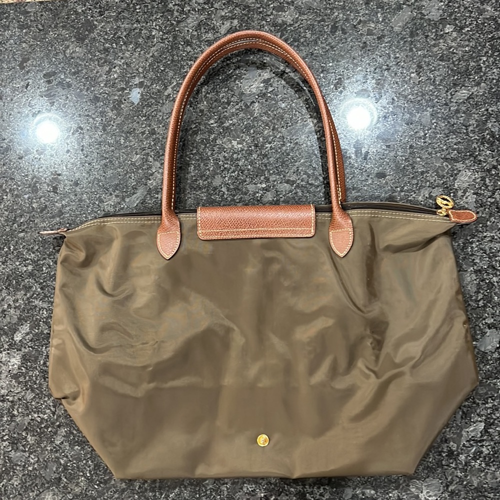 Longchamp Brown and Tan Le Pliage Tote - Picture 2 of 7